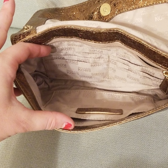 MICHAEL KORS bronze gold bag - Picture 4 of 7